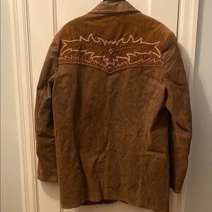 Vintage Cripple Creek Brown Suede Jacket